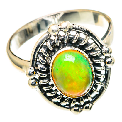 Ethiopian Opal Rings handcrafted by Ana Silver Co - RING97854