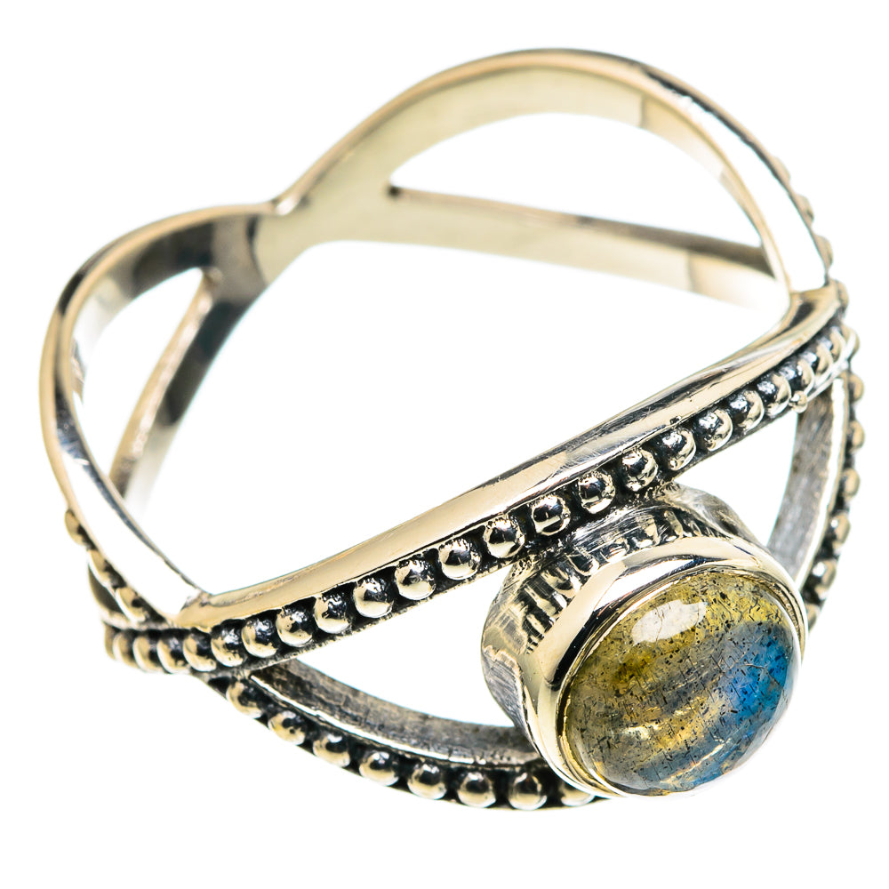 Labradorite Rings handcrafted by Ana Silver Co - RING97867