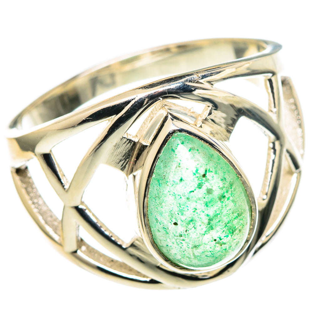 Green Aventurine Rings handcrafted by Ana Silver Co - RING97869
