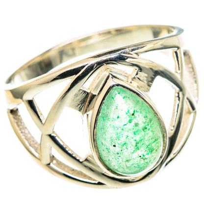 Green Aventurine Rings handcrafted by Ana Silver Co - RING97869