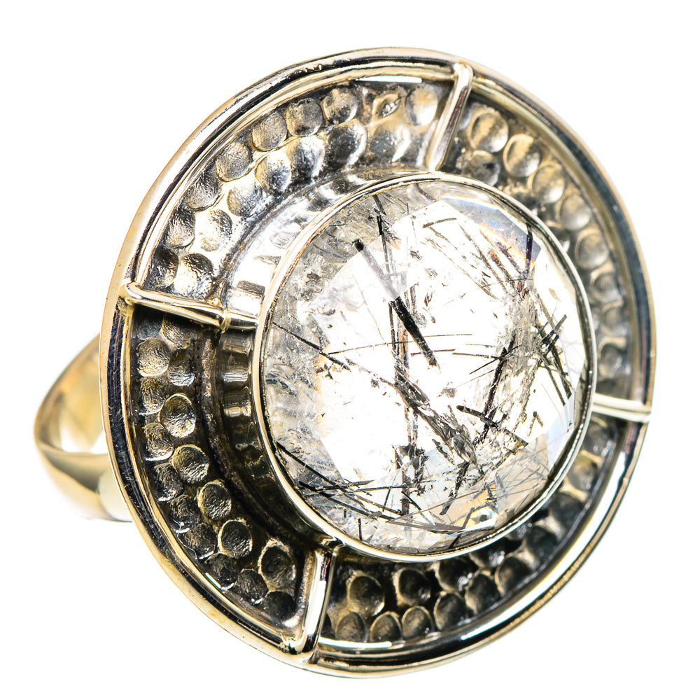 Tourmalinated Quartz Rings handcrafted by Ana Silver Co - RING97882