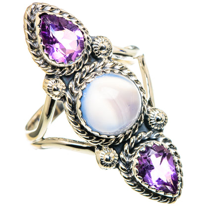 Aqua Chalcedony Rings handcrafted by Ana Silver Co - RING97887