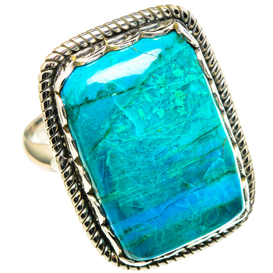 Chrysocolla Rings handcrafted by Ana Silver Co - RING97893