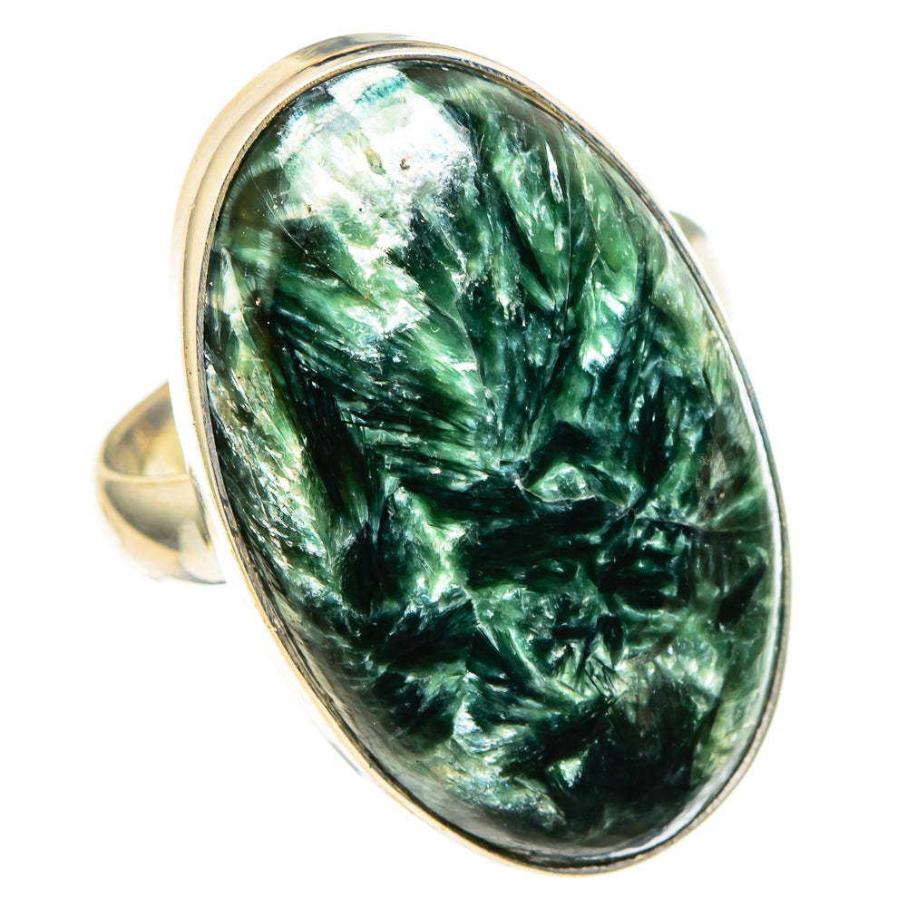 Seraphinite Rings handcrafted by Ana Silver Co - RING97905