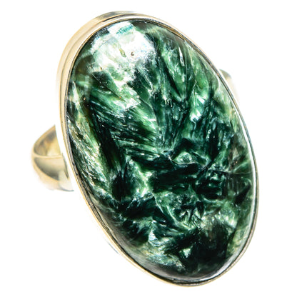 Seraphinite Rings handcrafted by Ana Silver Co - RING97905