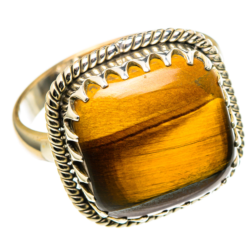 Tiger Eye Rings handcrafted by Ana Silver Co - RING97909