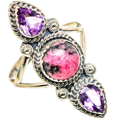 Rhodonite Rings handcrafted by Ana Silver Co - RING97926