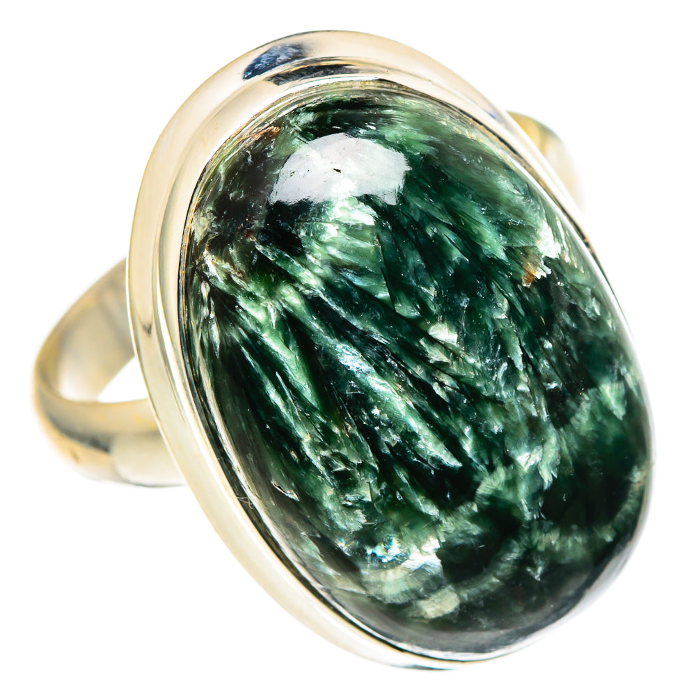 Seraphinite Rings handcrafted by Ana Silver Co - RING97932 - Photo 2