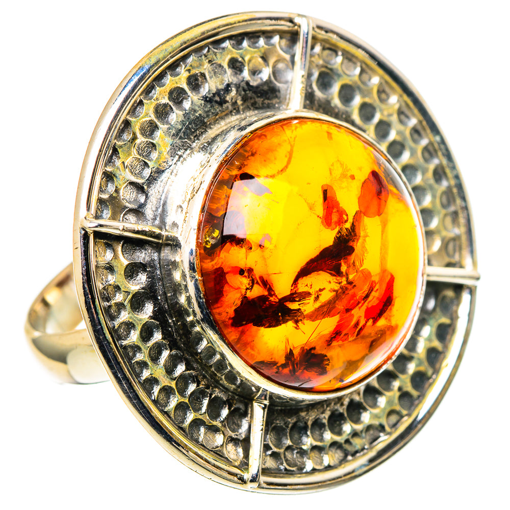 Baltic Amber Rings handcrafted by Ana Silver Co - RING97940