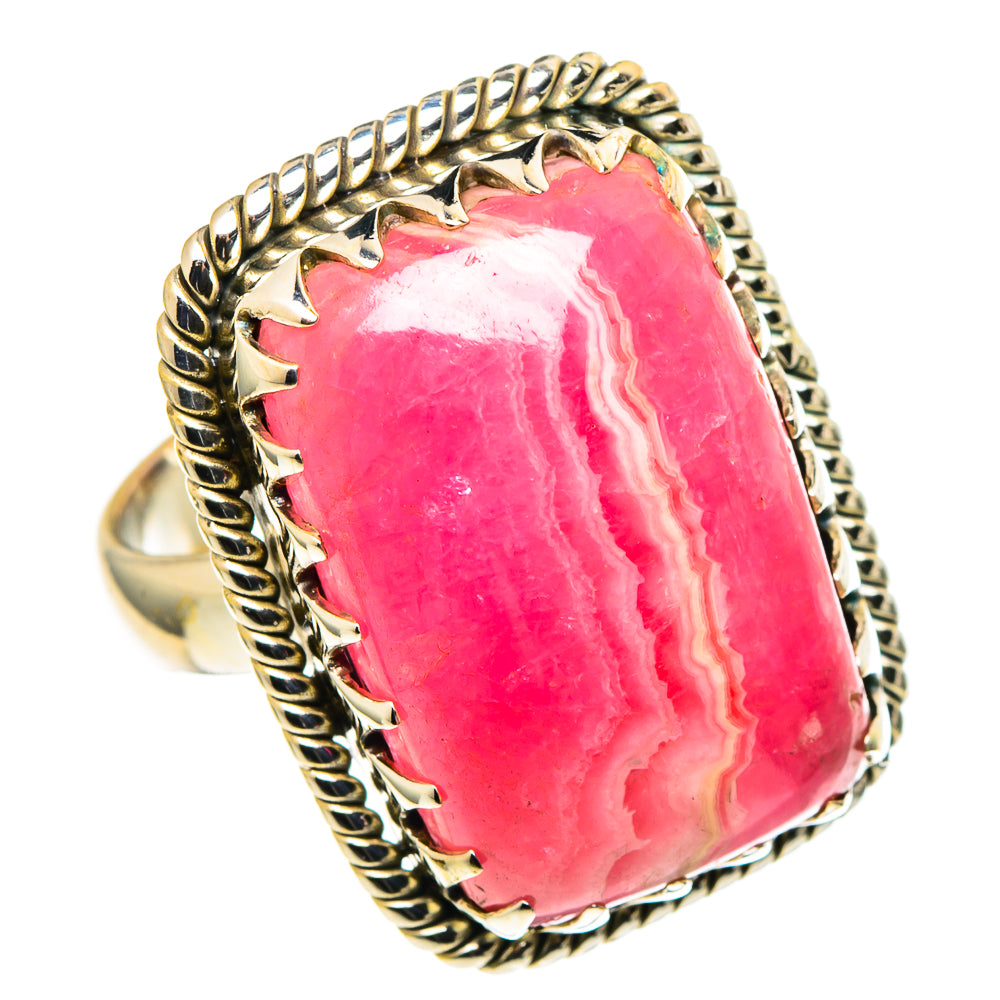 Rhodochrosite Rings handcrafted by Ana Silver Co - RING97943