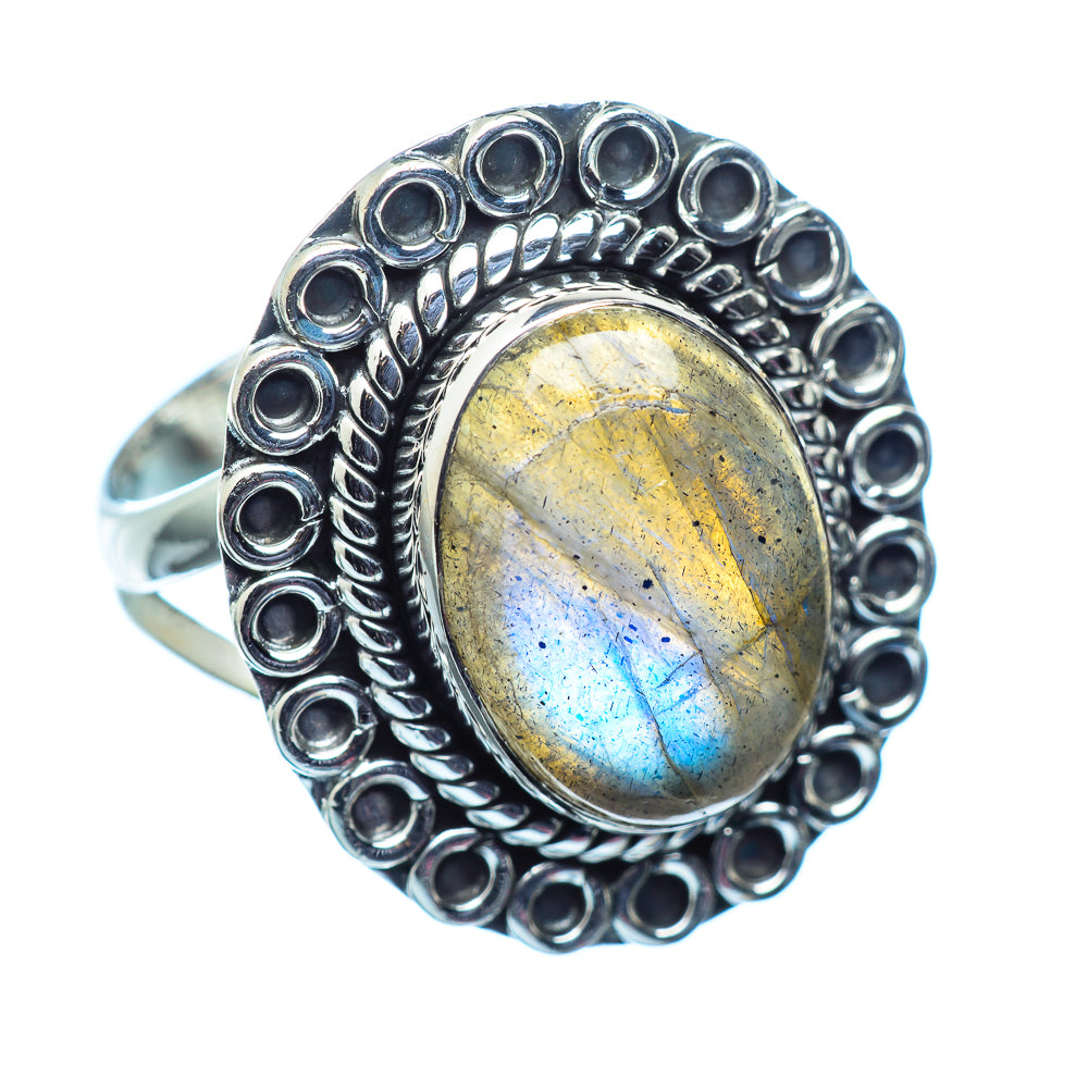 Labradorite Rings handcrafted by Ana Silver Co - RING979532