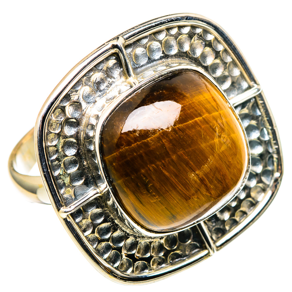 Tiger Eye Rings handcrafted by Ana Silver Co - RING97976 - Photo 2