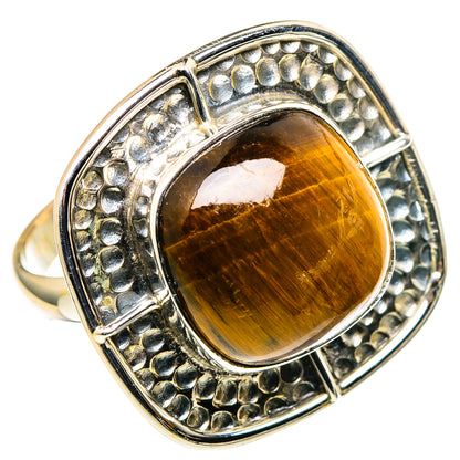 Tiger Eye Rings handcrafted by Ana Silver Co - RING97976 - Photo 2
