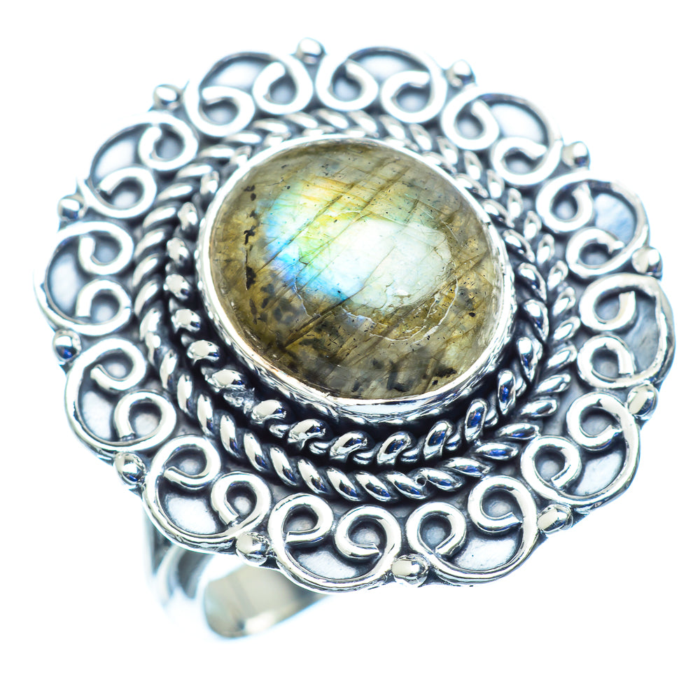 Labradorite Rings handcrafted by Ana Silver Co - RING979874