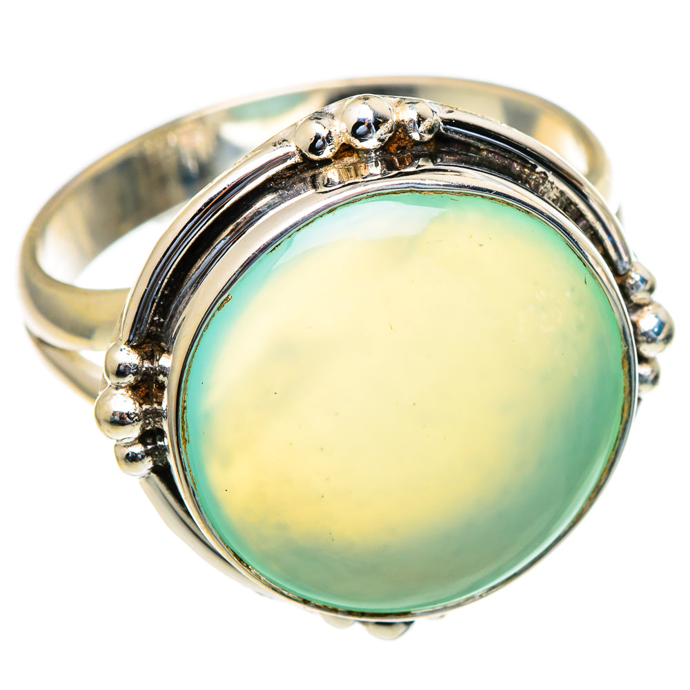 Aqua Chalcedony Rings handcrafted by Ana Silver Co - RING98000