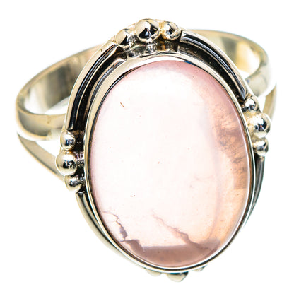 Rose Quartz Rings handcrafted by Ana Silver Co - RING98011