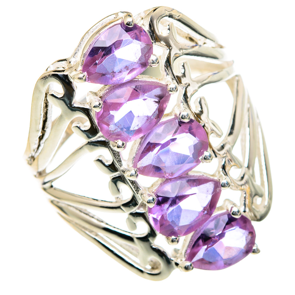 Color Change Alexandrite (lab.) Rings handcrafted by Ana Silver Co - RING98015