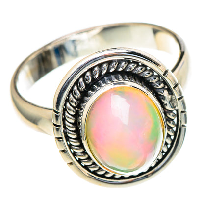 Ethiopian Opal Rings handcrafted by Ana Silver Co - RING98029