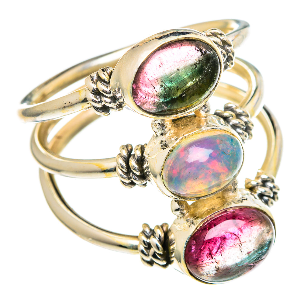 Ethiopian Opal Rings handcrafted by Ana Silver Co - RING98030