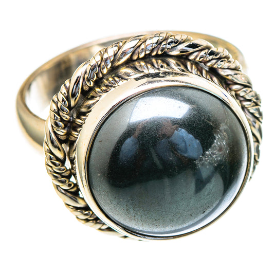Hematite Rings handcrafted by Ana Silver Co - RING98032