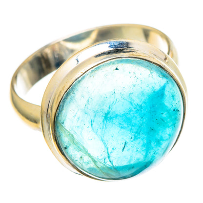 Blue Fluorite Rings handcrafted by Ana Silver Co - RING98034