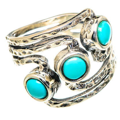 Sleeping Beauty Turquoise Rings handcrafted by Ana Silver Co - RING98035
