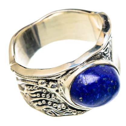 Lapis Lazuli Rings handcrafted by Ana Silver Co - RING98039 - Photo 2