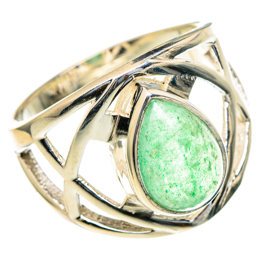 Green Aventurine Rings handcrafted by Ana Silver Co - RING98045