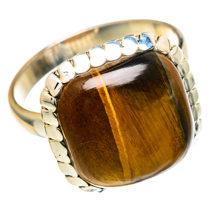Tiger Eye Rings handcrafted by Ana Silver Co - RING98046 - Photo 2