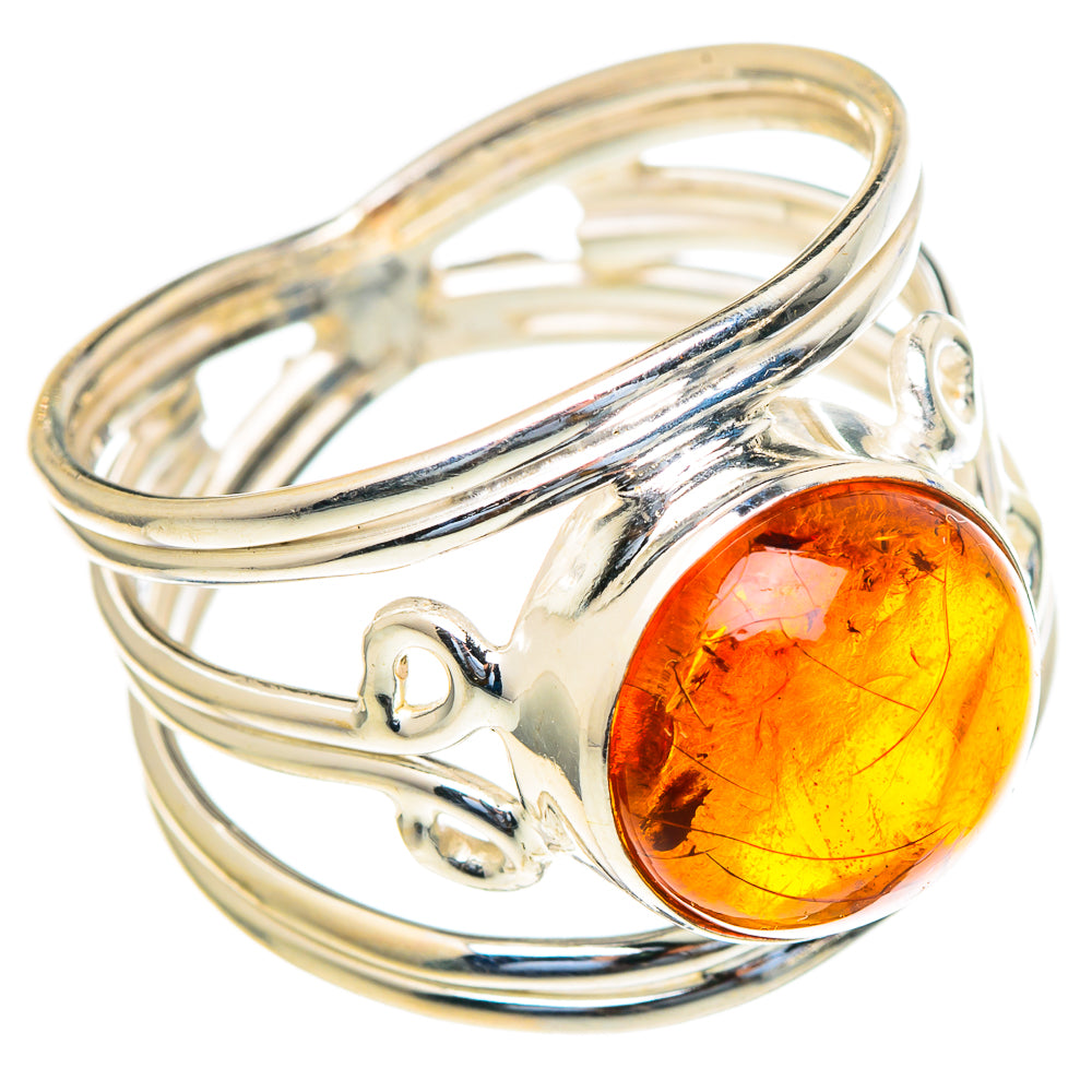 Baltic Amber Rings handcrafted by Ana Silver Co - RING98050