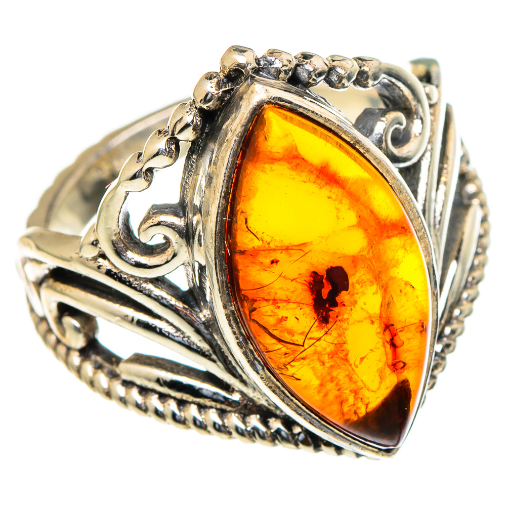 Baltic Amber Rings handcrafted by Ana Silver Co - RING98051