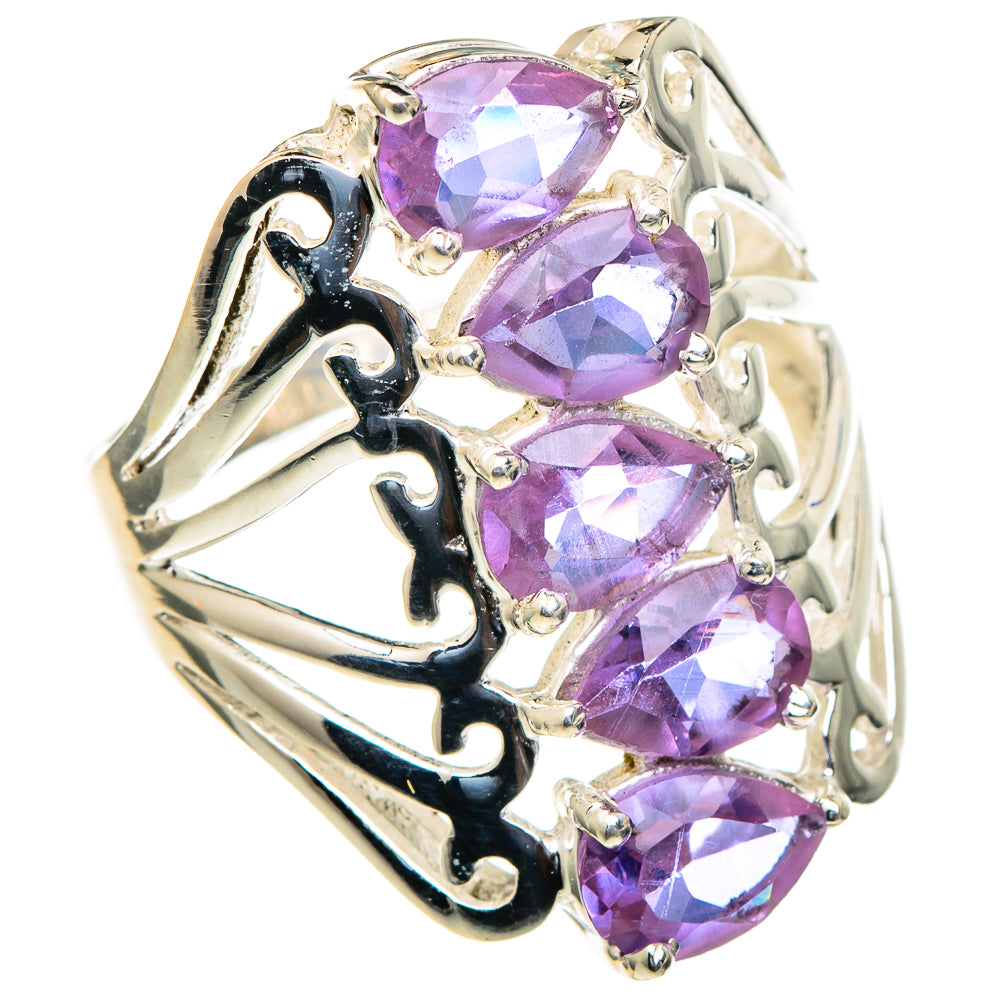 Color Change Alexandrite (lab.) Rings handcrafted by Ana Silver Co - RING98056