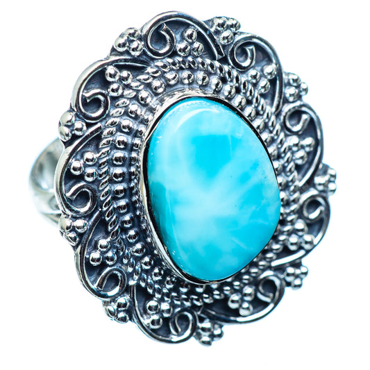 Larimar Rings handcrafted by Ana Silver Co - RING980595