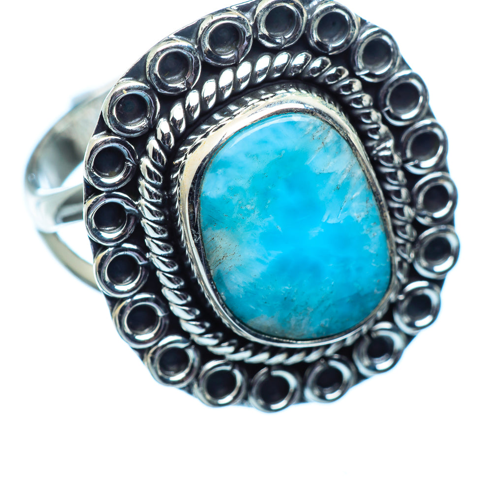 Larimar Rings handcrafted by Ana Silver Co - RING980627
