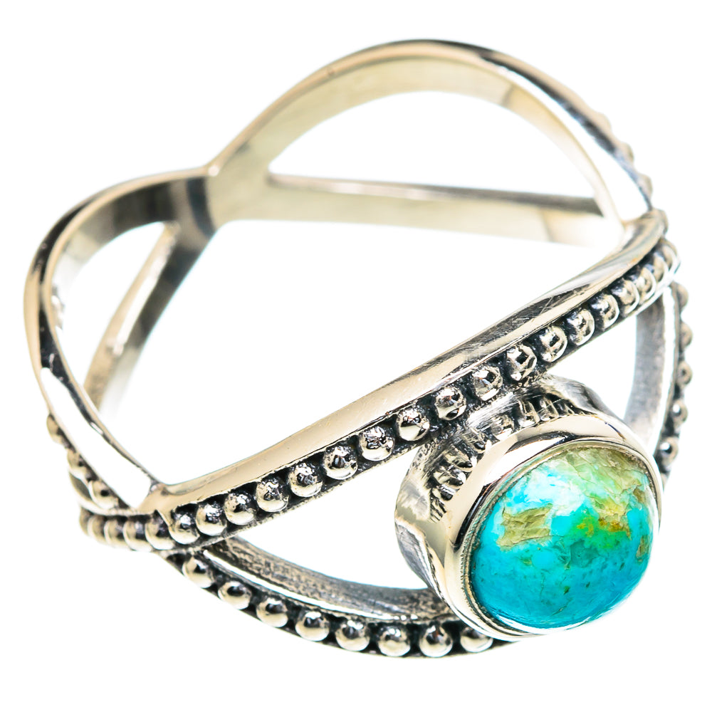Chrysocolla Rings handcrafted by Ana Silver Co - RING98079