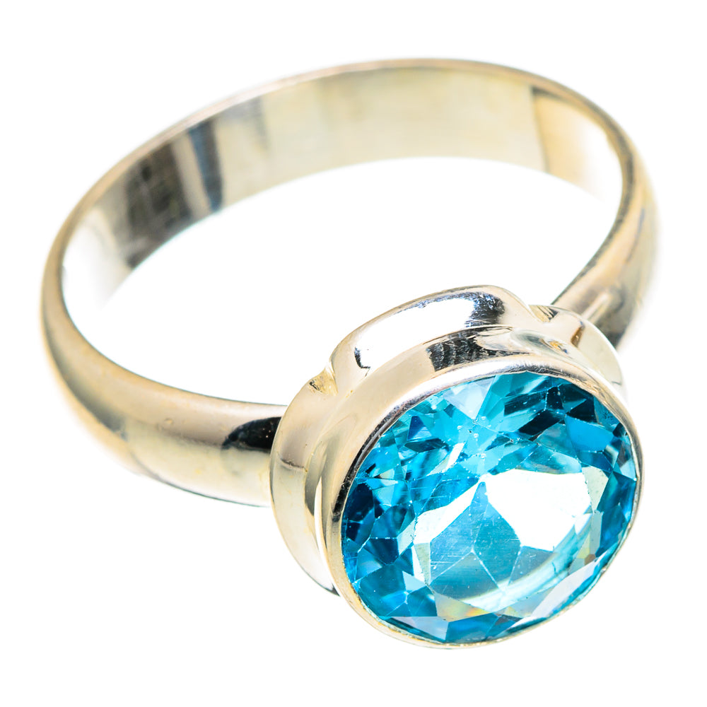 Blue Topaz Rings handcrafted by Ana Silver Co - RING98080 - Photo 2