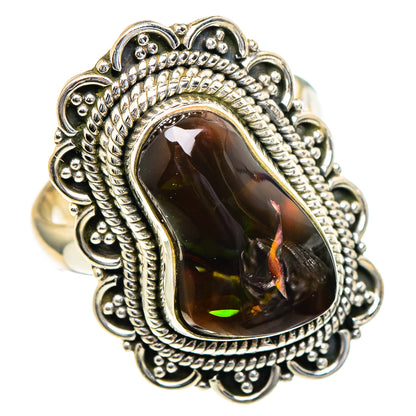 Mexican Fire Agate Rings handcrafted by Ana Silver Co - RING98086