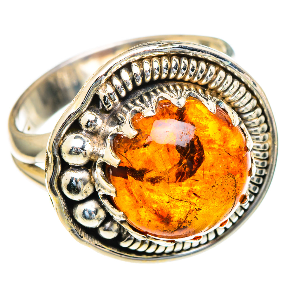 Baltic Amber Rings handcrafted by Ana Silver Co - RING98087