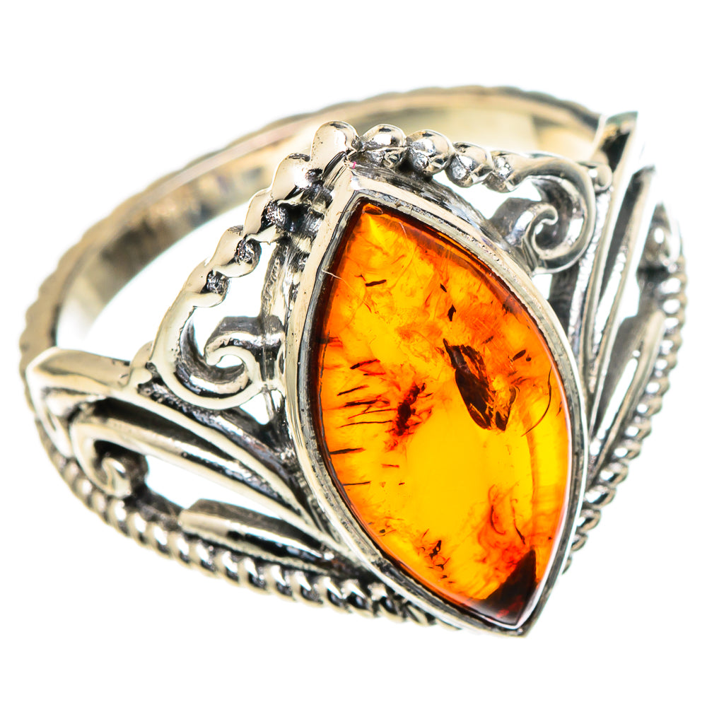 Baltic Amber Rings handcrafted by Ana Silver Co - RING98088