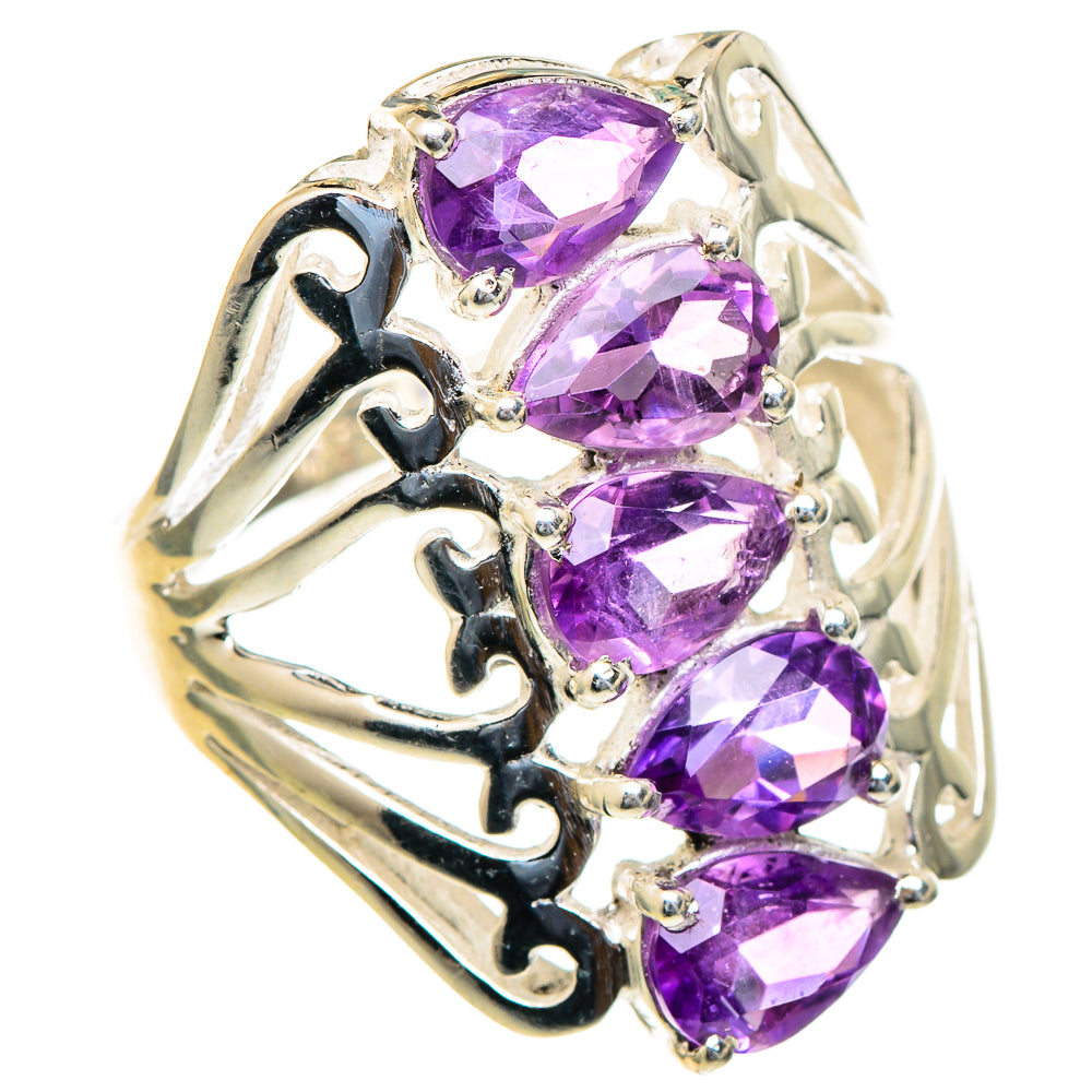 Amethyst Rings handcrafted by Ana Silver Co - RING98098