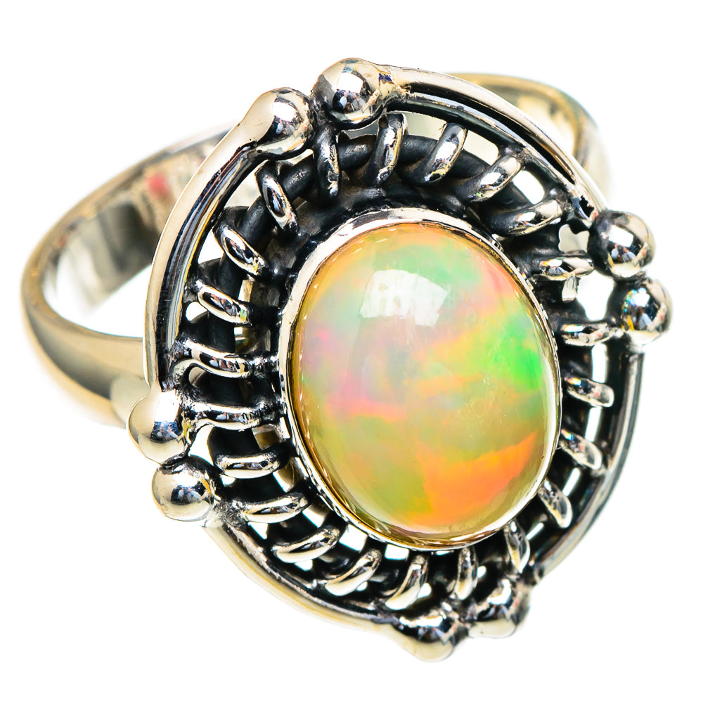 Ethiopian Opal Rings handcrafted by Ana Silver Co - RING98106