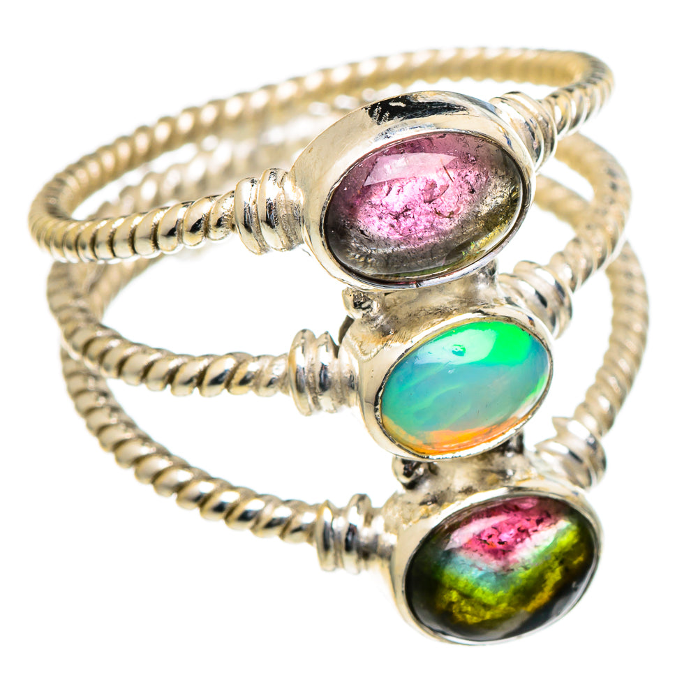 Ethiopian Opal Rings handcrafted by Ana Silver Co - RING98107