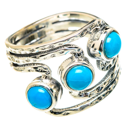 Sleeping Beauty Turquoise Rings handcrafted by Ana Silver Co - RING98111