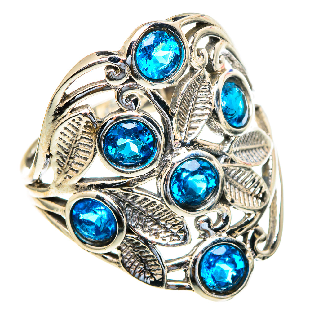 Faceted Apatite Rings handcrafted by Ana Silver Co - RING98113
