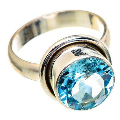 Blue Topaz Rings handcrafted by Ana Silver Co - RING98114 - Photo 2