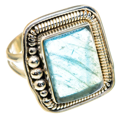 Blue Fluorite Rings handcrafted by Ana Silver Co - RING98116 - Photo 2