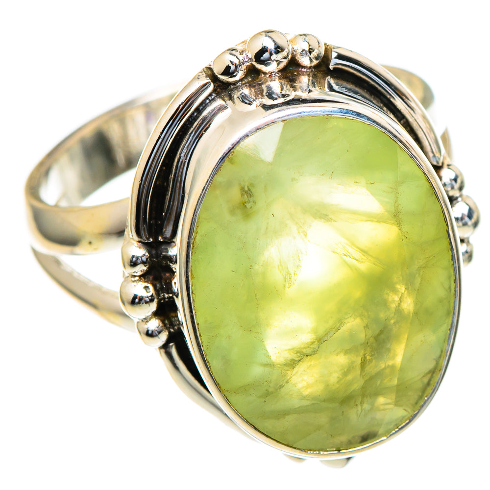 Prehnite Rings handcrafted by Ana Silver Co - RING98118