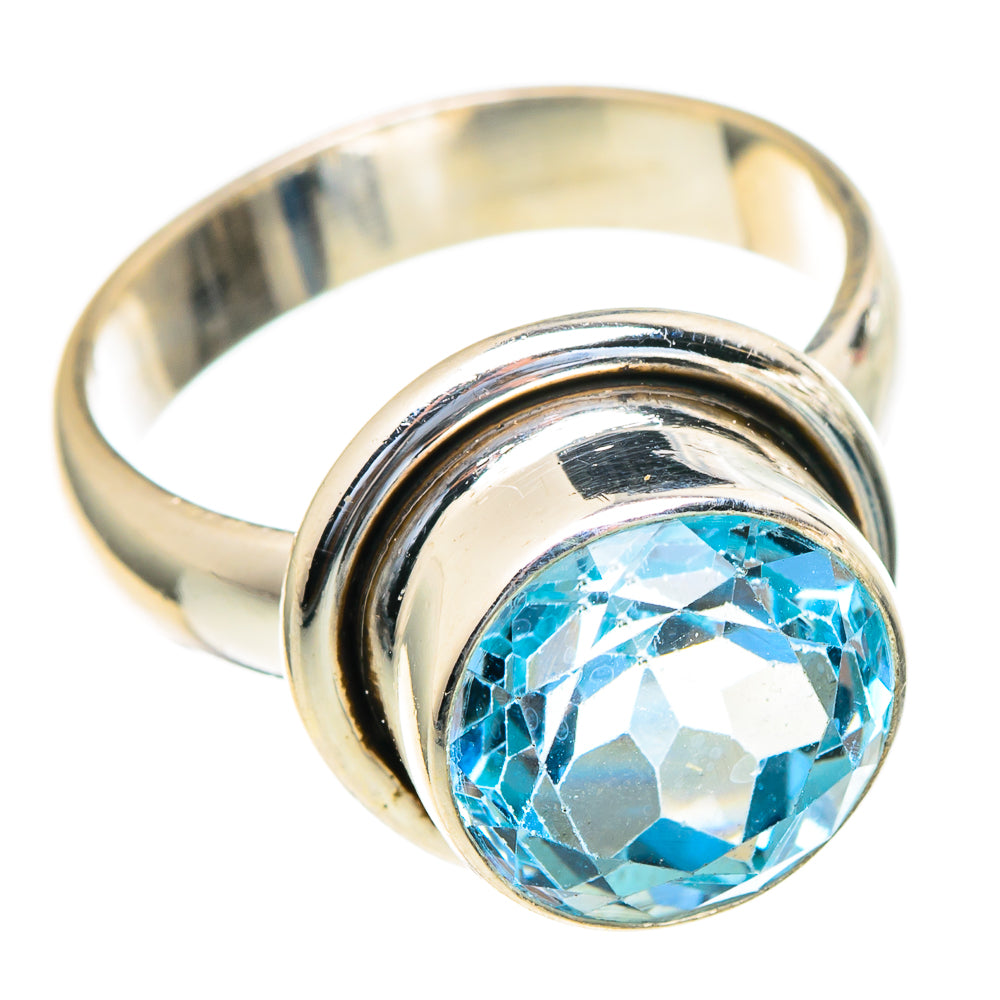 Blue Topaz Rings handcrafted by Ana Silver Co - RING98144 - Photo 2