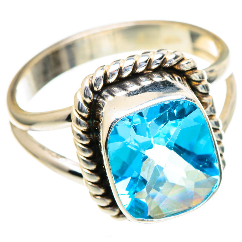 Blue Topaz Rings handcrafted by Ana Silver Co - RING98146