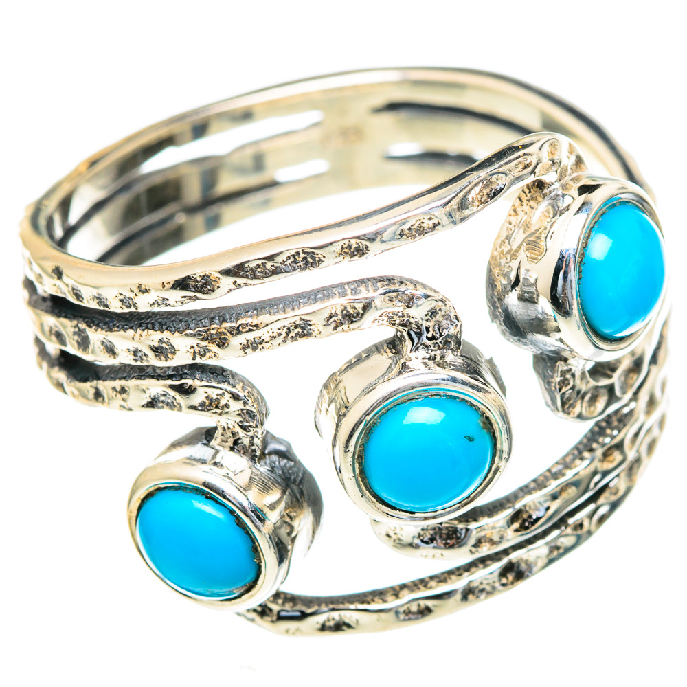 Sleeping Beauty Turquoise Rings handcrafted by Ana Silver Co - RING98147